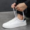 Unisex Lightweight White Sneakers for Wide Feet - Casual Flat Shoes In European & American Styles