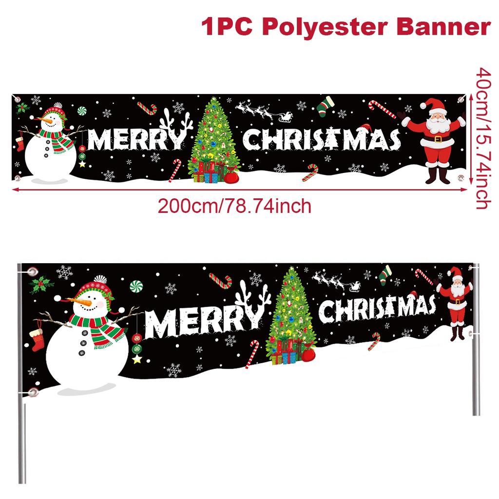 Christmas Outdoor Banner Merry Christmas Decorations For Home 2025 Navidad Kerst Xmas Decor Noel Kerst Happy New Year Gift 2025