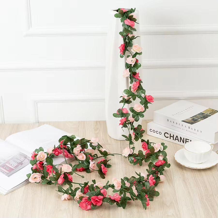 250CM Künstliche Rose Blumen für Hochzeit Hause Zimmer Dekoration Frühling Herbst Garten Bogen Weihnachten Rattan DIY Gefälschte Pflanzen Reben