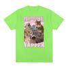 Professional Yapper Funny Tshirt Cute Screaming Cat Meme Graphic T-shirts Men Women Fashion Vintage Oversized T Shirt Streetwear