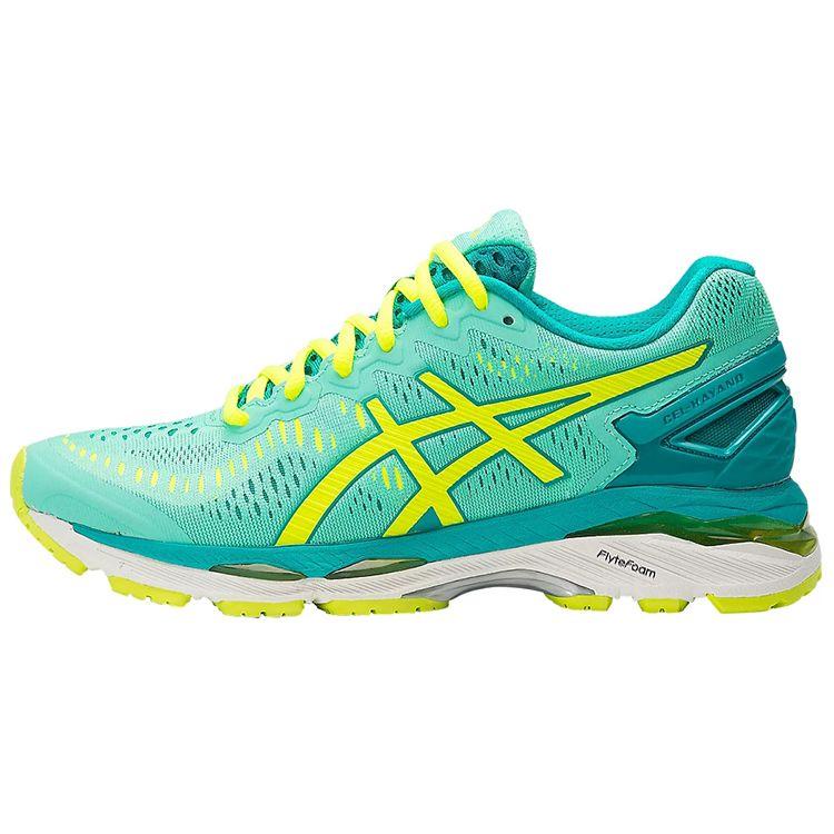 Asics Gel-Kayano 23 Running Shoes Women Sneaker Yellow Green T696N-3807