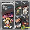 Anime Ones Pieces Luffys Zoros Phone Case For Samsung Galaxy S25 S24 S23 S22 S21 S20 FE Plus Ultra 5G Matte Magnetic