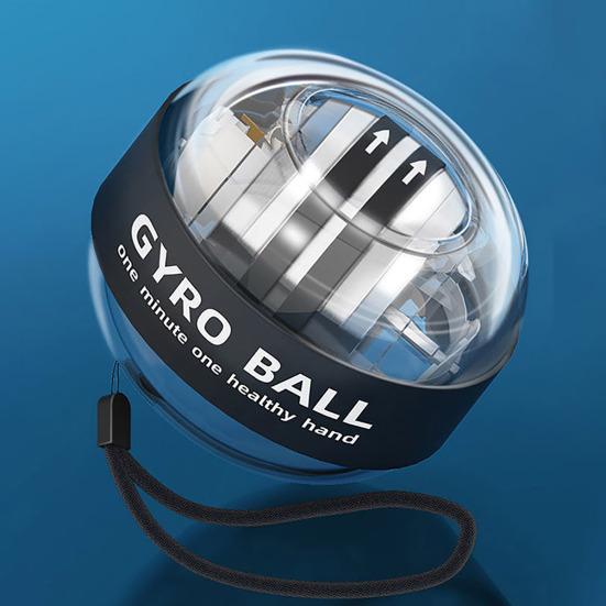 Auto-Start Wrist Ball Exerciser Adjustable Resistance Forearm Trainer Strengthener Torque Ball with Light Muscle Joint Exercise Gyro Ball Hand