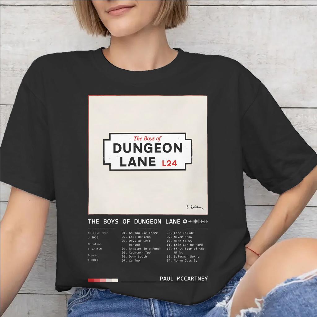 Unisex Unisex New Arrival The Boys of Dungeon Lane Paul McCartney Tee T Shirt Cotton Tshirts Clothing
