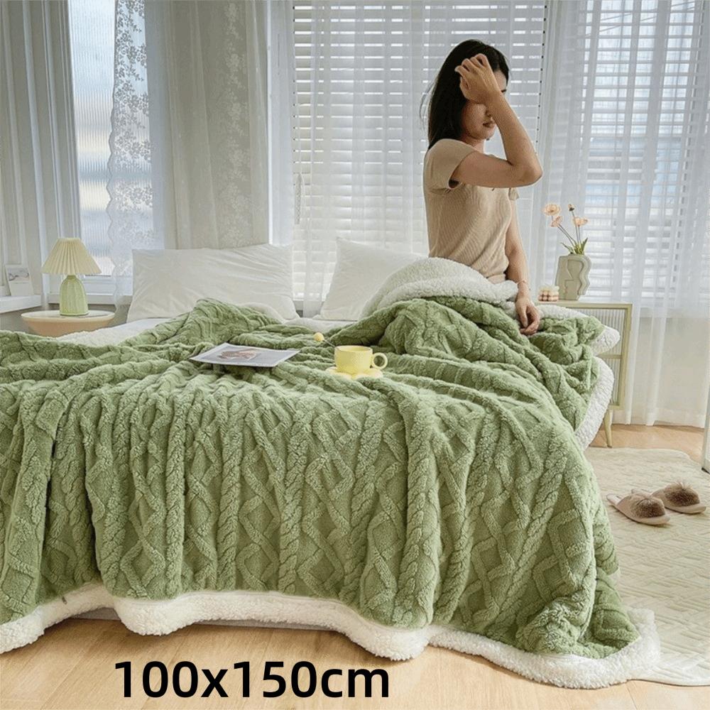 Gifts Soft Warm Blanket Cozy Fuzzy Thick Warm Sherpa Blanket Reversible Fleece Throw Blanket Cozy Home