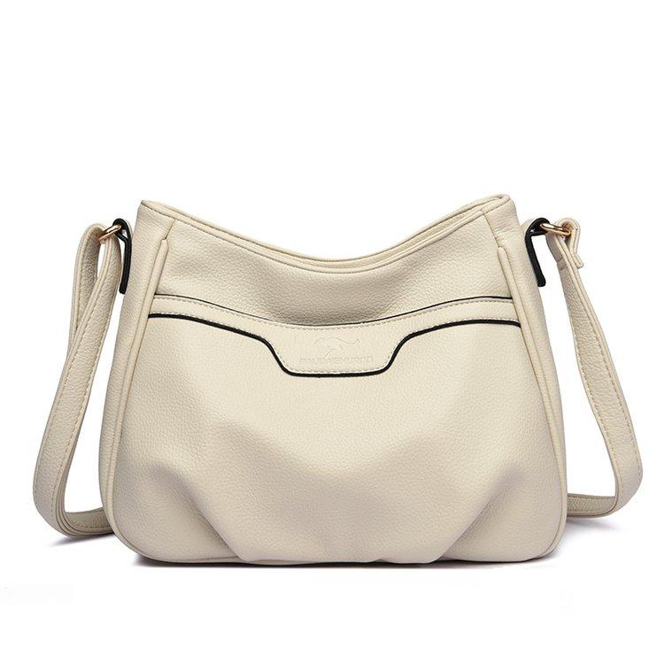 Solide Weiche Leder Kleine Umhängetaschen für Damen 2026 Mode Einfache Messenger Bag Designer Lässige Schultertasche Sac A Main