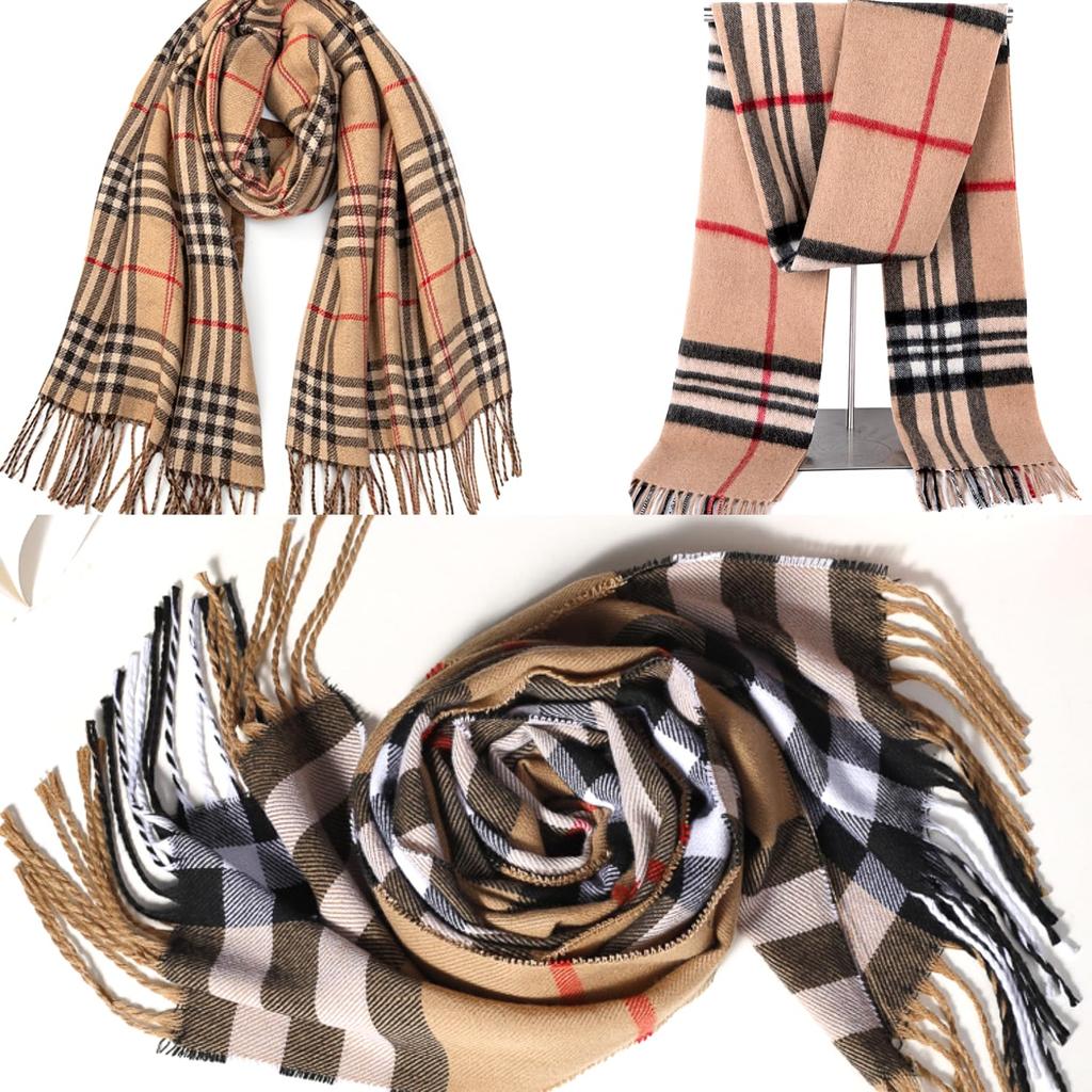 Soft Scarf Comfortable Large Scarf for Classic Plaid Unisex Gift [Anuoktrolt] Students, Adults, Shawl,