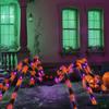 8 Modes Luminous Halloween Spider Glow Scary Giant Spider Practical LED Spider Net  Garden Yard