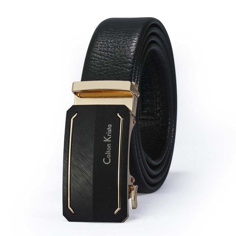 Belt Men'S Automatic Buckle Cowhide Casual Belt Zhongqing Business Belt