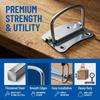 2 Pcs Thicken Ring Pull Chest Handle Stainless Steel Bee Frame Gripper Beehive Handle  Box Chest