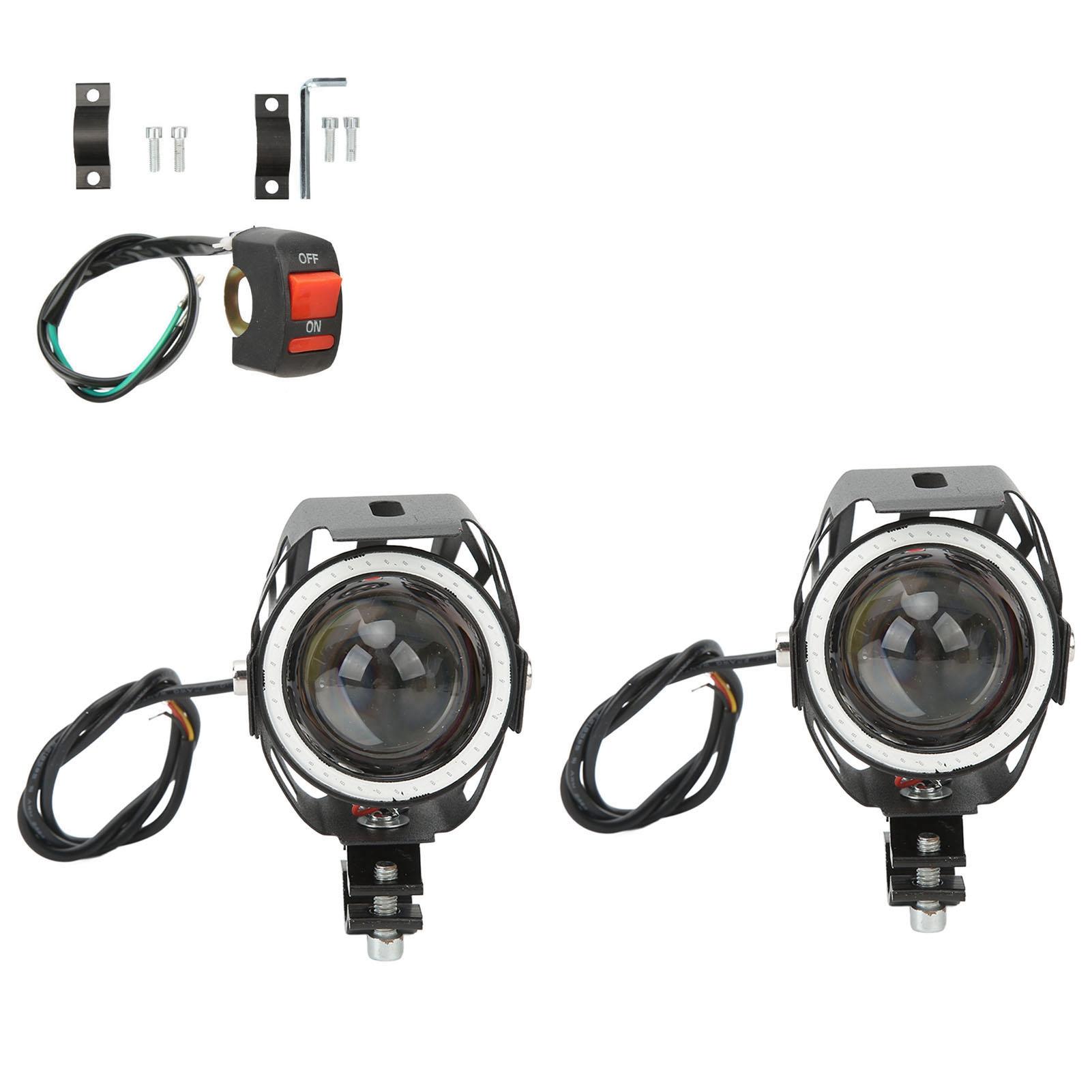 

Светодиодный прожектор для мотоцикла мощностью 30 Вт с ангельскими глазками, дальним и ближним светом, водонепроницаемость IP68 до 12Универсальный привод 60 В