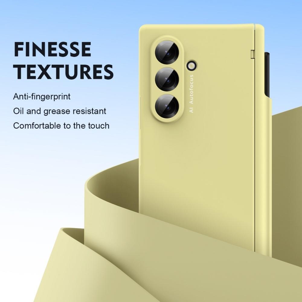 Matte Candy Color With Pen Slot Case for Samsung Galaxy Z Fold 7 6 4 3 Fold7 Screen Protector Film Hard PC Shockproof Cover
