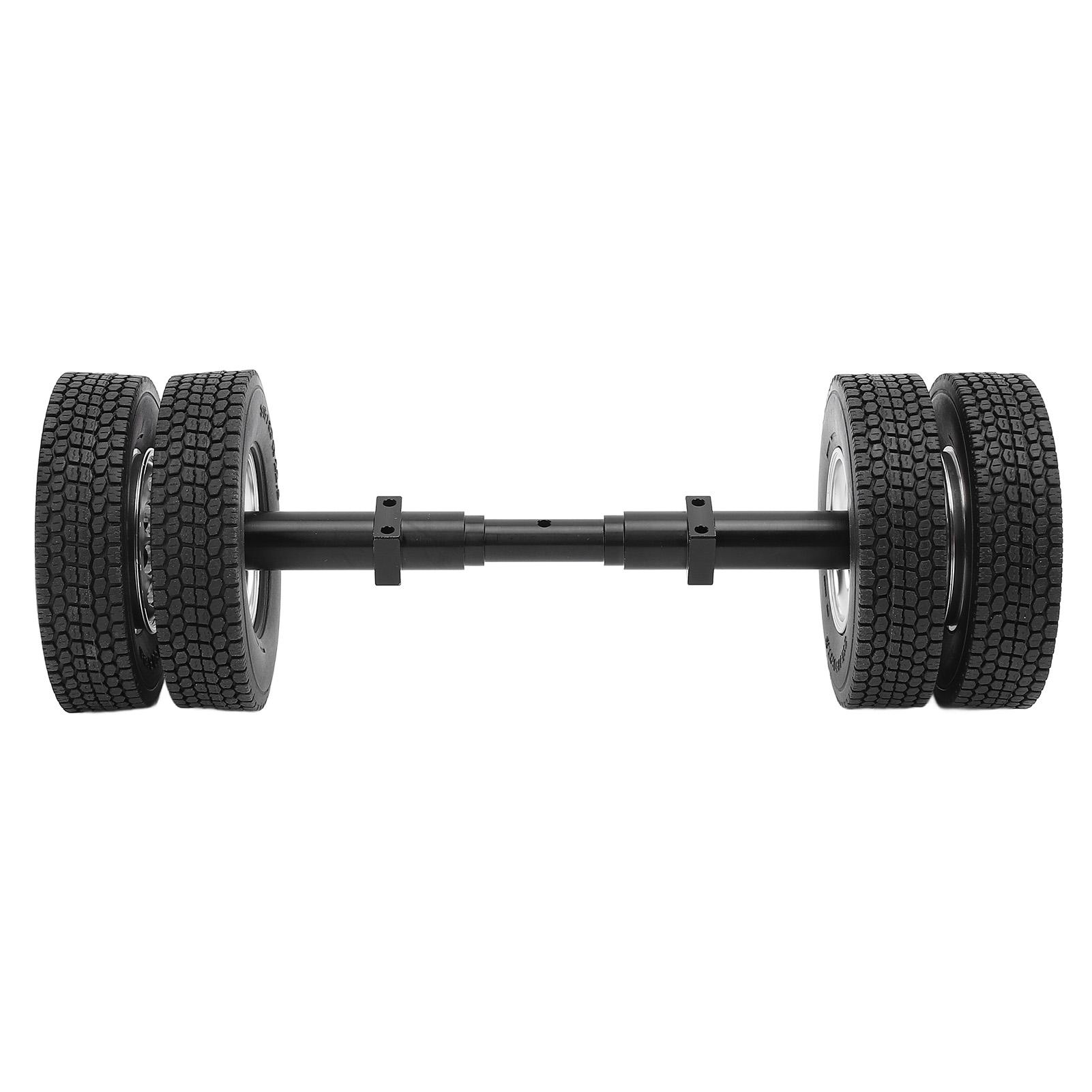 

RC Причіп Задня Вісь Шина 85мм Алюмінієвий Сплав Гума 10 Отворів Колісна Ступиця Шина Заднього Приводу Причепа з 167мм