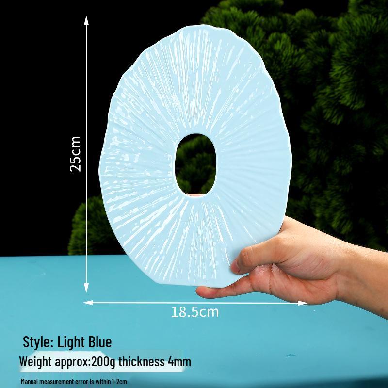 Talerz Sashimi Xianci: Wysokiej klasy ozdoby do prezentacji owoców morza - Okrągły plaster ryby do wystroju hotelowego