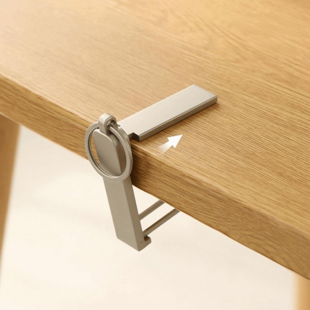 Mini Desk Edge Backpack Hanger Zinc Zinc Zinc Alloy Hanging Handbag Stand Desk Mount Hook  Home Use