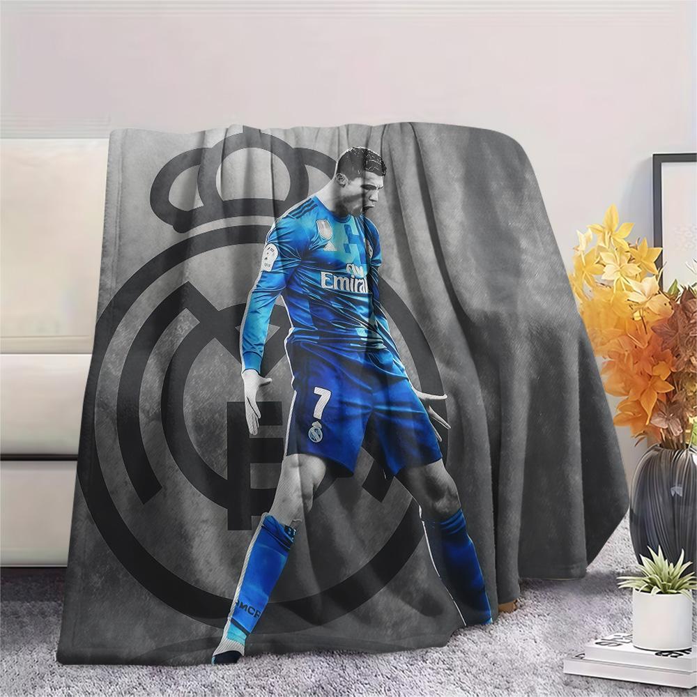 Cristiano Ronaldo Flannel Blanket, High quality Comfortable for All Seasons, Home Decor, Warmth and Comfort