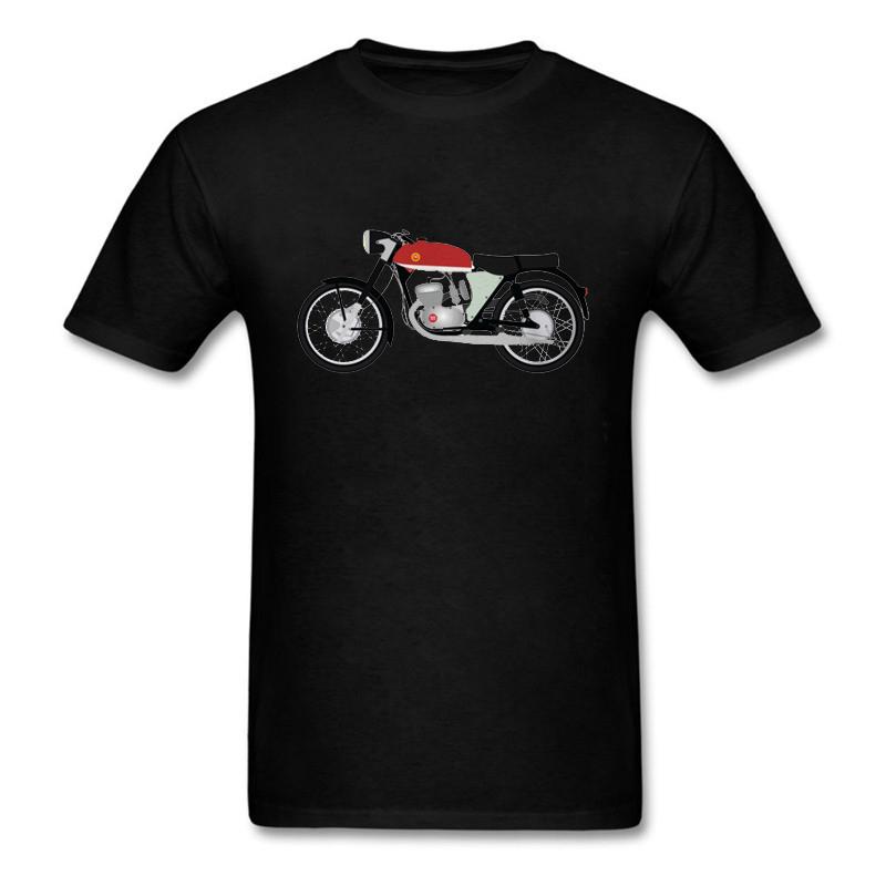 A Personalized Motorcycle Print T-shirt Suitable for Both Men and Women A Brand-new Cotton Shirt with A Refreshing Design