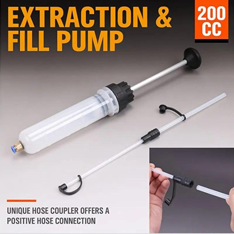 200/500ML Car Oil Extractor Pump Liquid Fluid Extraction Filling Syringe Transfer Hand Pump Automotive Tools