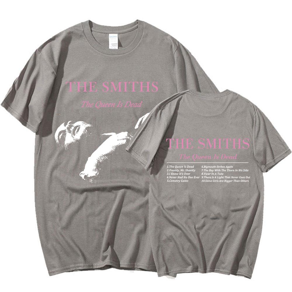 The Smiths The Queen Is Dead T Shirts Men Punk Rock Band 1980's Indie, Morrissey Short Sleeve T-shirt Oversized Cotton T Shirt