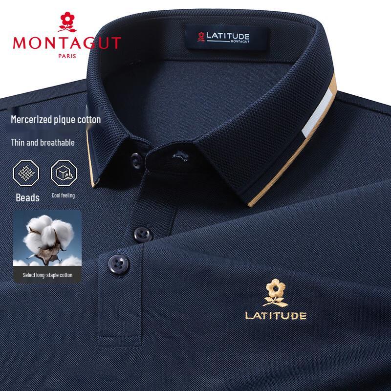 MONTAGUT Men s Short-Sleeve Polo Shirt