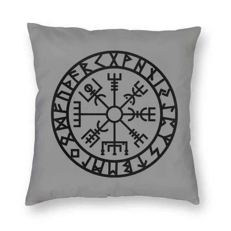 

Подушки с рунами викингов Тор Мьёльнир Диван Домашний Декоративный Скандинавский Вальхалла Один Квадратная Наволочка 45x45 12x12Inch
