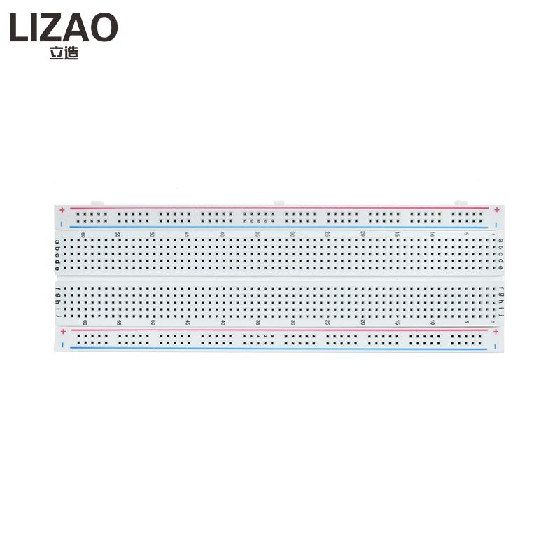 SYB- 400 Punkte Breadboard 830 Punkte Breadboard MB-102 Lötloses PCB-Testboard 400 Loch Breadboard MB102 Test Entwickeln DIY
