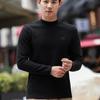 Autumn and Winter New Men's Middle Collar Letter Embroidered Inner Long Sleeve Base Shirt