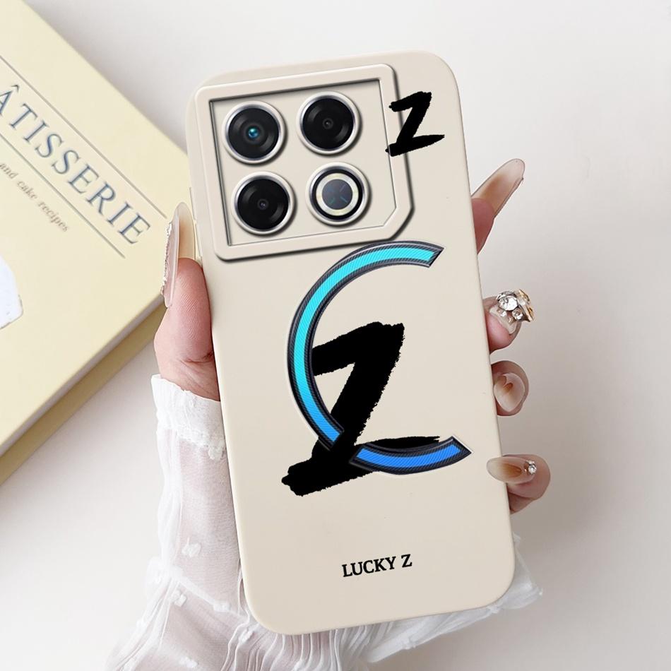 For Infinix GT 20 Pro X6871 Lucky Initial Letter Phone Case For Infinix GT20 Pro 5G Soft Silicone Shockproof Cases