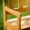 KADAX Wooden Garden Bench With Backrest 120cm With Box Terrace Balcony Garden