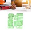 11Pcs Professional Geometric Drafting Tool Geometric Drawing Templates Set for Architect Drafting Building Engineering