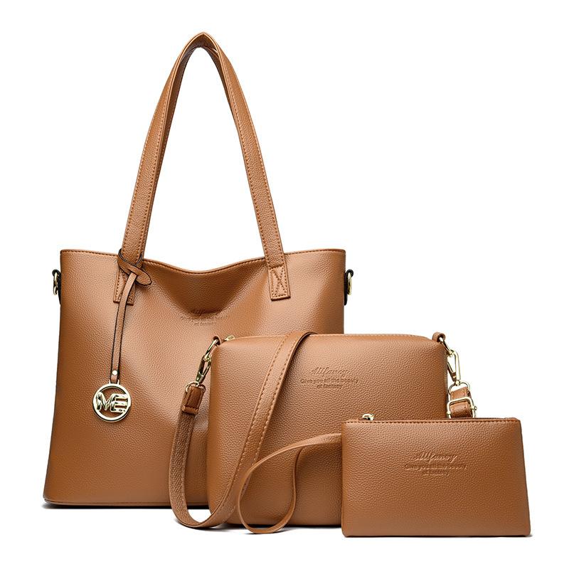 A Large-capacity Tote Bag for Women, A Three-piece Set of Fashionable Crossbody Bag