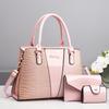 Mother and child bag Taizhou women's bag handbag crocodile pattern shoulder messenger bag three-piece set women's bag