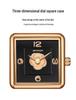 Sanda Women's Retro Waterproof Quartz Watch - Small Square Elegant Rose Dial