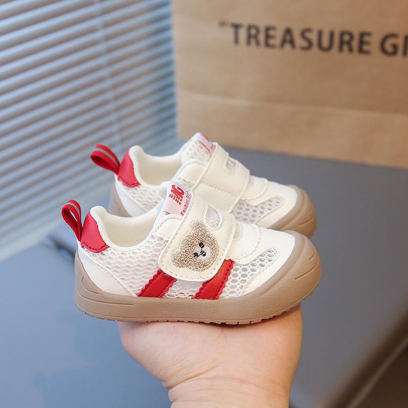 Infant Toddler Shoes Cartoon Baby Sports Shoes 1-3 Years Old Toddler Breathable Net Shoes Male and Female Babies Soft Sole