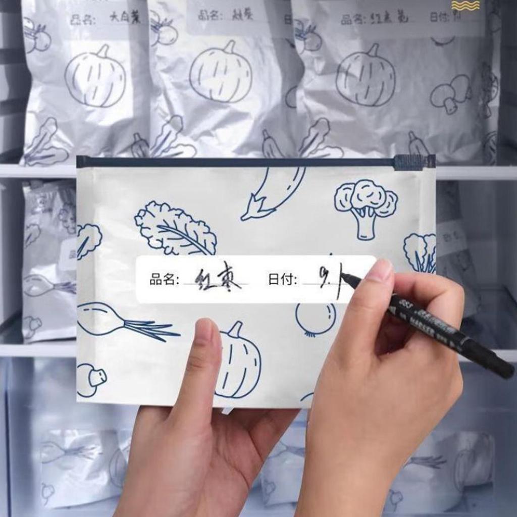 Aluminum Foil Bags For Food Vacuum Stand-Up Reusable Aluminum Foil Freezer Bags For Vegetables Fruits Seafood Microwave Meal