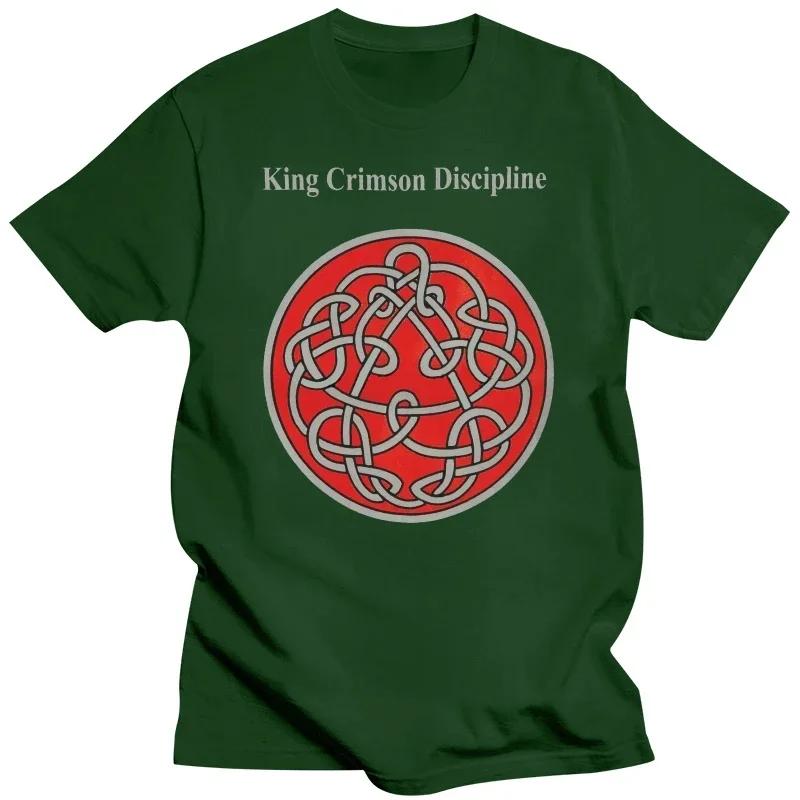 

Чоловічий одяг Великі футболки з принтами2024 King Crimson Чоловіча футболка Discipline Чорна Чорна Харадзюку Великий принт літня M