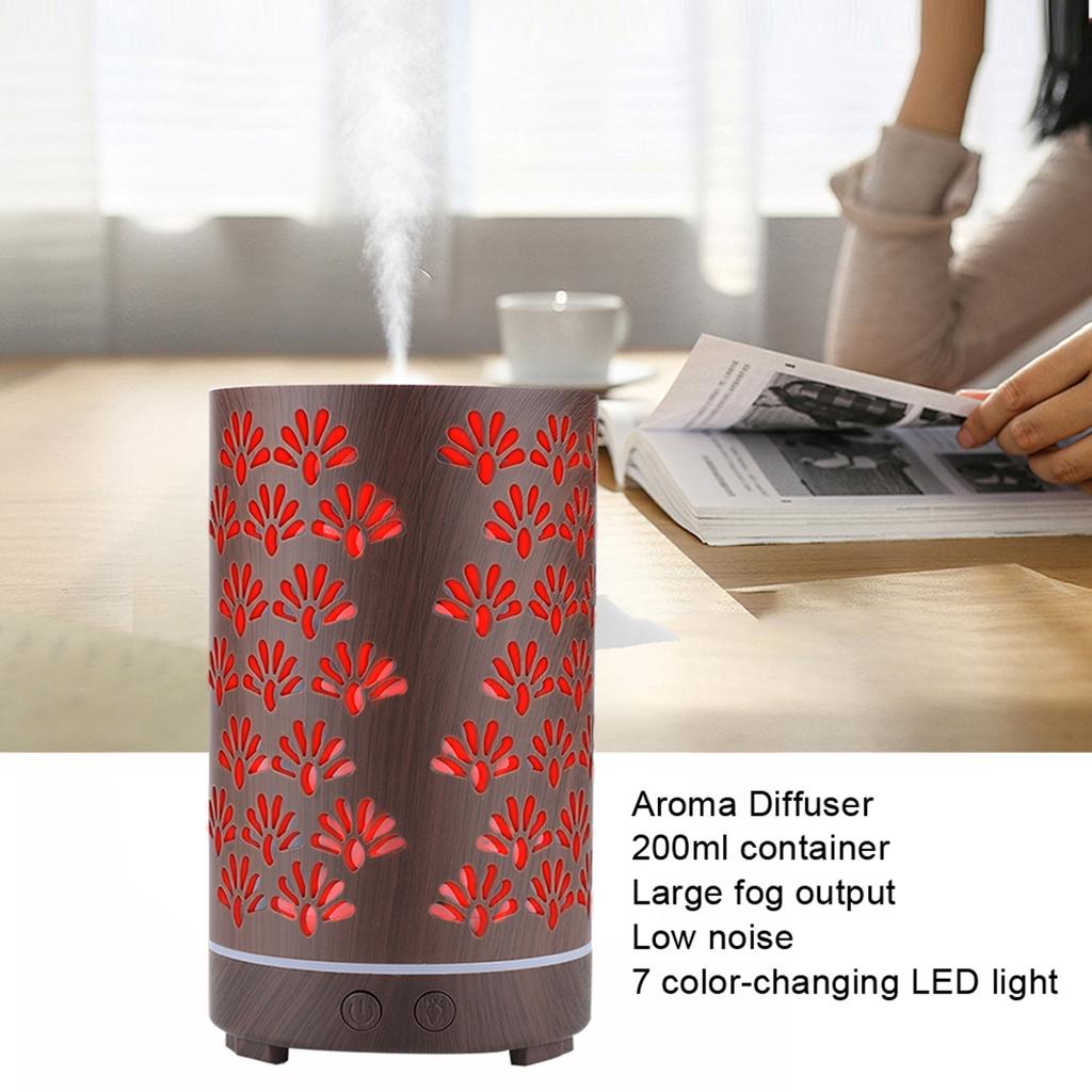 Ultrasound Humidifier Aroma Air Diffuser Aromatherapy Mist Humidifier With Night Light110~240V US