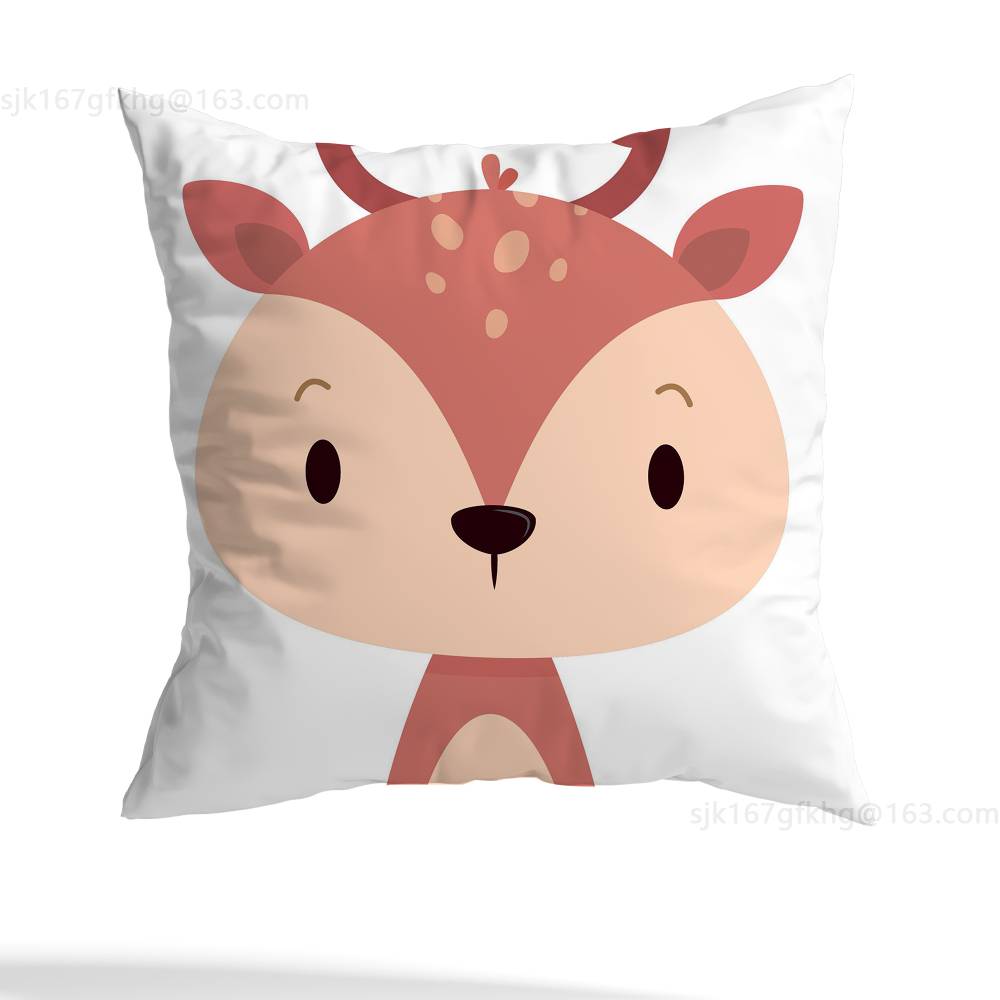 Cute Cartoon Animal pillow cover living room sofa cushion cover bedroom room bed pillow cover home decoration