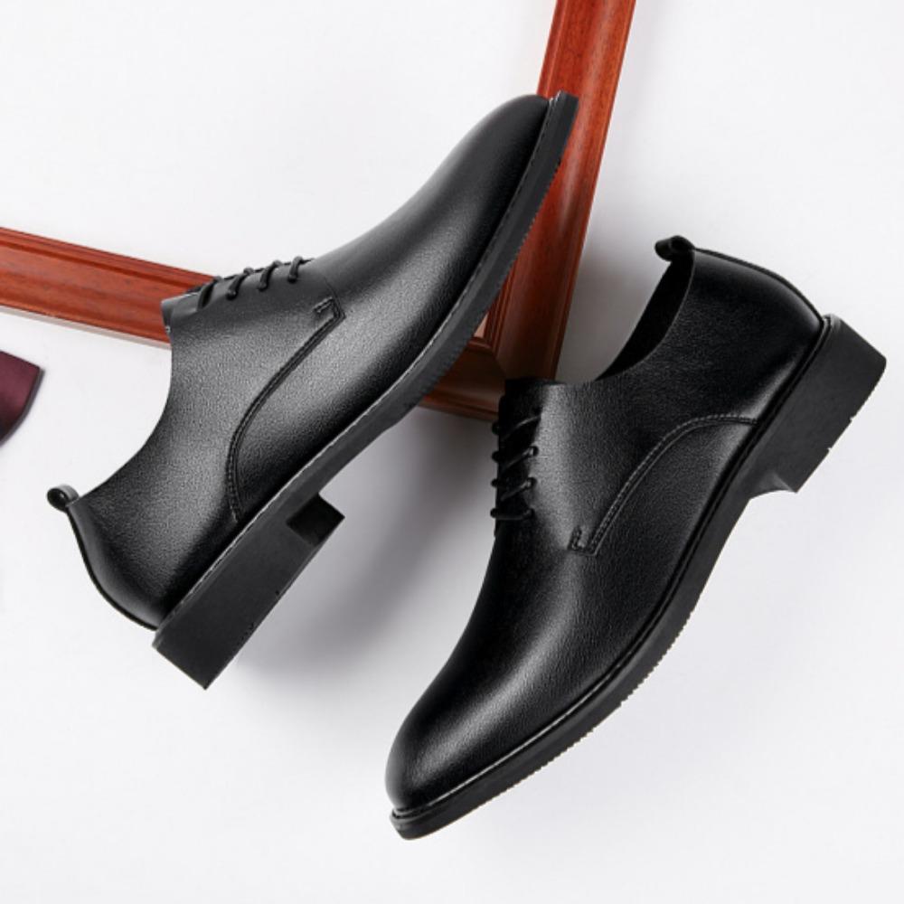 Mens Dress Shoes with Hidden Height Increase Comfortable Soft Sole Business Casual Oxfords for Youth
