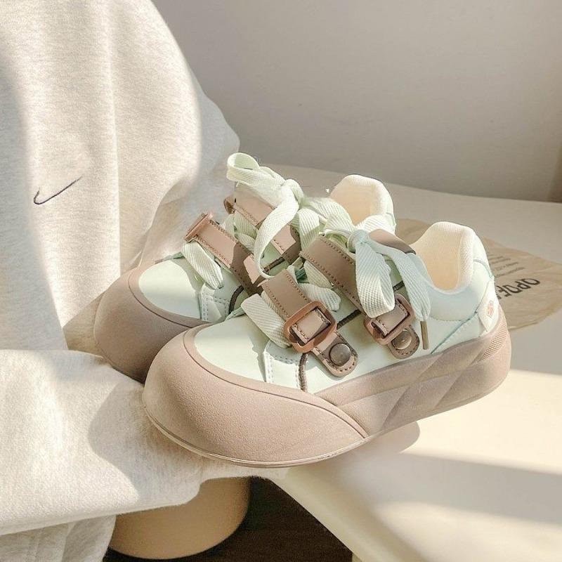 Niche Thick-soled Board Shoes for Women New Bestsellers Versatile Student Shoes Casual Bread Shoes