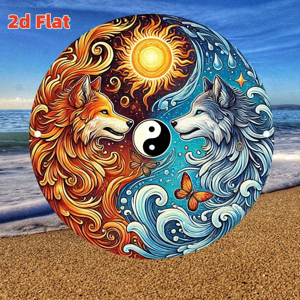 2D Flat Metal Wall Sign Decor