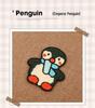 All-Season Penguin Cartoon Seat Cushion for Peugeot 408, 408X, 508, 4008 - Cotton Linen Design for Women