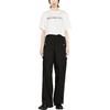 Moncler Logo Print Round Neck Pullover Short Sleeve T-Shirt Women tops White 8C00019-899WS-033