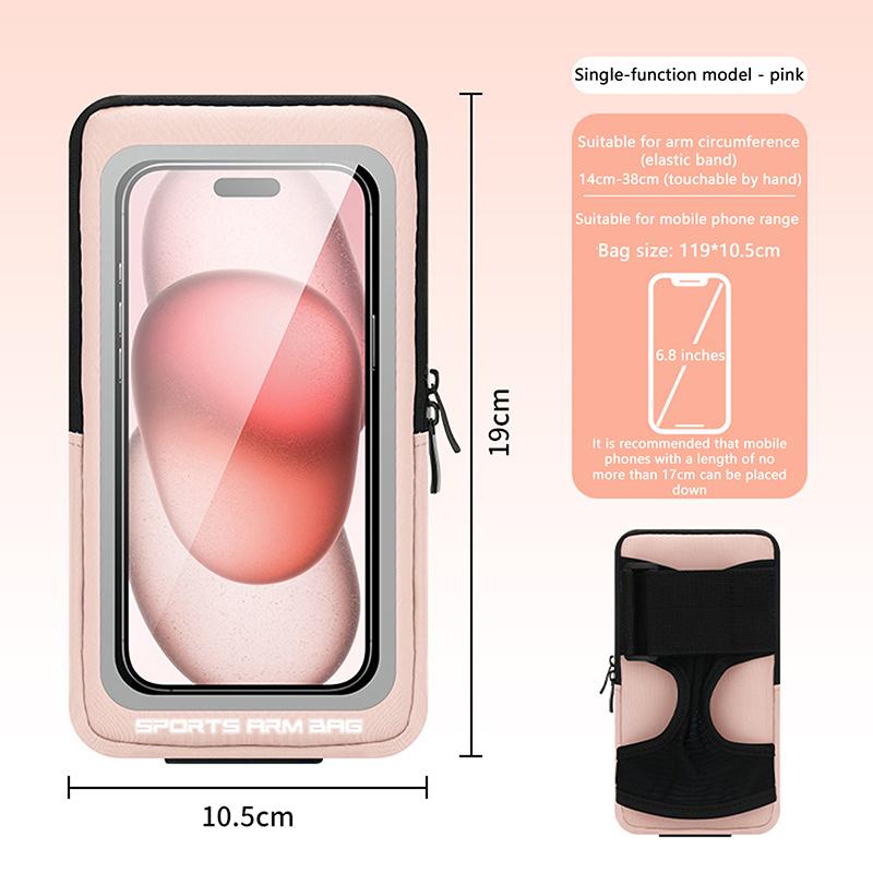 Venkovní dotykové běžecké tašky pro iPhone 16 15 14 13 Pro Max 16 Plus 16E Xiaomi Samsung Cyklistika Fitness Náramek na paži Pouzdro na zápěstí