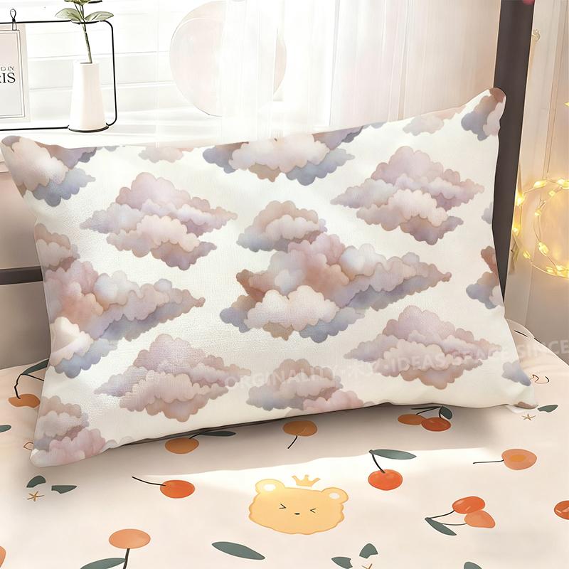 Dreamy Clouds Patterned Pillowcase Suitable For Sofa Bedroom Car Pillow Cover Cushion Rectangular Back Cushion
