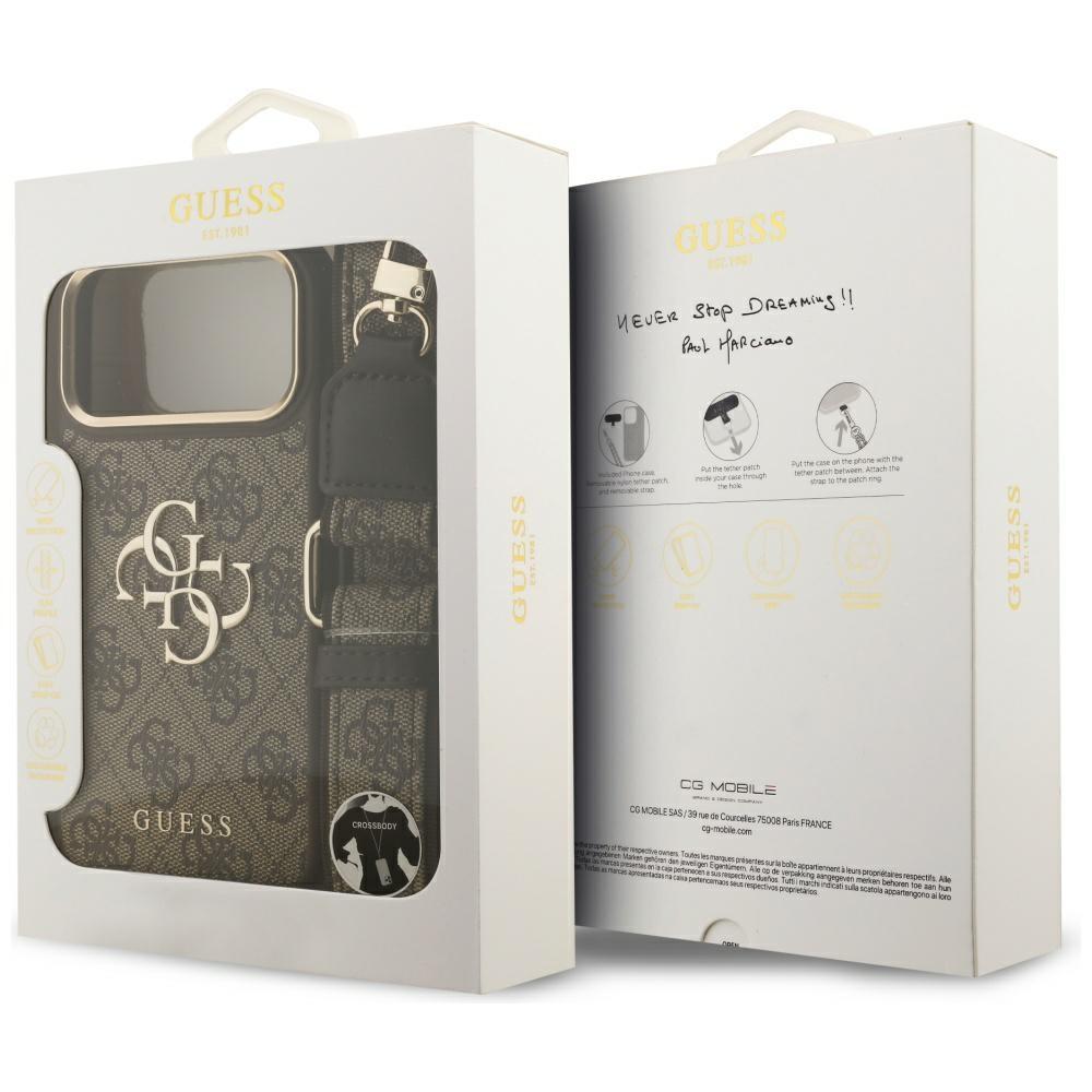Guess 4G Big Logo Case For Iphone 17 Pro Max Metal Cover