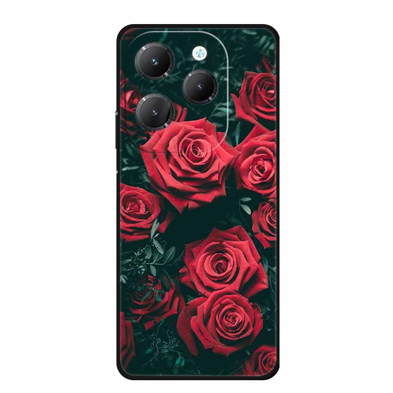 For Infinix Hot 40 Pro Case Animals Soft Silicone TPU Cover Phone Cases For Infinix Hot 40i Hot40 X6837 Protective Wolf Coque