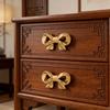 Simple Metal Cabinet Knob Drawer Pulls Bowknot Shape Furniture Decorative Handle for Kitchen Cupboard Wardrobe