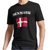 Nuova Maglietta Vintage Danimarca Bandiera Danese Logo Attivo Divertente Taglia dalla S alla 5XL
