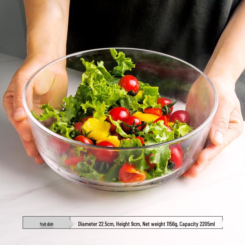 Flavinmci KTW112 Heat-Resistant Glass Salad & Rice Bowl